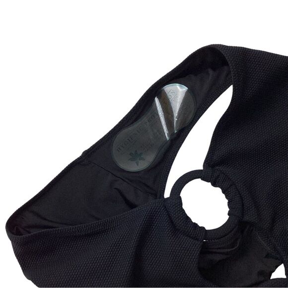 ALEXANDRA MIRO NWT Size L Carey Swimsuit Black Halter Swim Suit Cutouts Cut Out - Picture 8 of 9